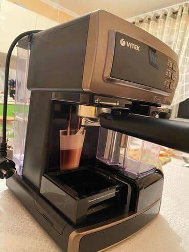 капельная кофеварка vitek: Кофе кайнаткыч, кофе машина, Колдонулган, Акылуу жеткирүү, Өзү алып кетүү, Акысыз жеткирүү — 1