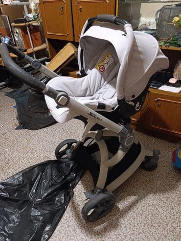 skillmax коляска страна производитель: Коляска, цвет - Серебристый, Б/у — 8