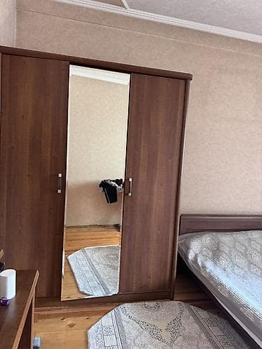 Спальный гарнитур, Шкаф, МДФ, цвет - Коричневый