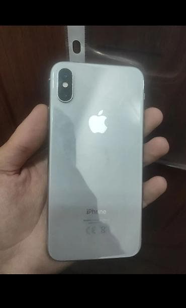айфон х запчасти: IPhone X, Б/у, 64 ГБ, Серебристый, Чехол, 100 % — 1