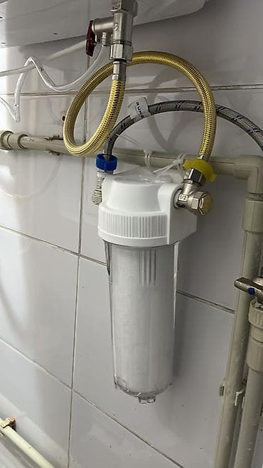 фильтр газ: Магистральный фильтр для воды (колба 10" Slim Line) - Одноступенчатая — 1