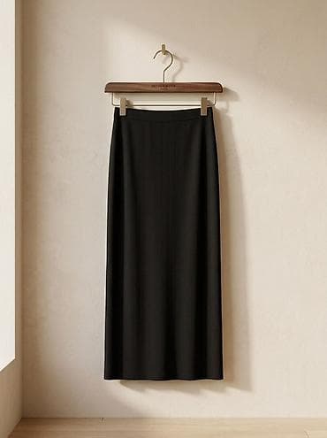 Юбка, Модель юбки: Прямая, Миди, Трикотаж, Высокая талия at lalafo.kg Юбка, Модель юбки: Прямая, Миди, Трикотаж, Высокая талия