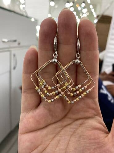 самые красивые свадебные платья в мире: Италия Эксклюзив ДОРИКА Очень красивый и нежный Серьги Серебро покрыто — 1