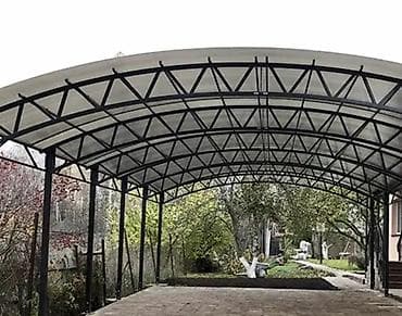 Садовая мебель: Навес, Арочный, Металл, Поликарбонат, Установка — 2