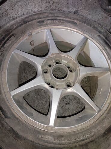 оригинальные штампованные диски опель: Литые Диски R 15 Toyota, Комплект, отверстий - 5, Б/у — 2