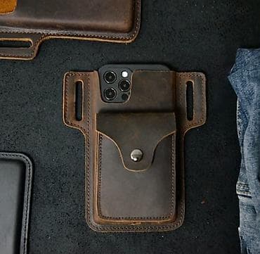 helio strap: Кожаный чехол для телефона iPhon на ремень - Материал: натуральная — 4