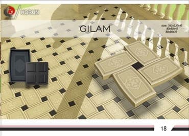 Брусчатка Гилам от производителя Такой материал подходит для покрытия