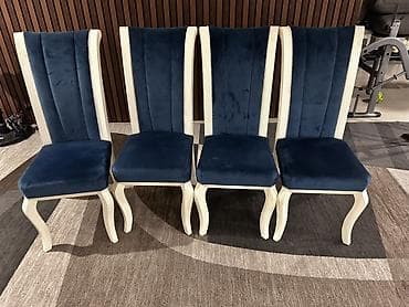 плетеный стол и стулья: Стул для зала, Дерево — 3