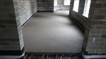 Бала бакчалар, бала багуучулар: Полусухая стяжка пола под ключ - Механизированная укладка смеси с — 3