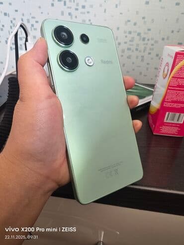 ничего: Redmi, Redmi Note 13, Б/у, 128 ГБ, цвет - Зеленый, 2 SIM — 2
