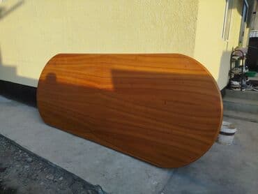 кухонный стол трансформер: Стол для зала, Б/у, Складной, Овальная — 6