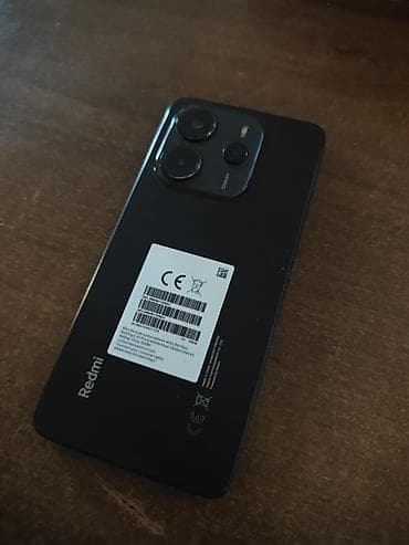 матовая пленка на телефон: Redmi, Redmi Note 14, Б/у, 256 ГБ, цвет - Черный, 2 SIM — 2