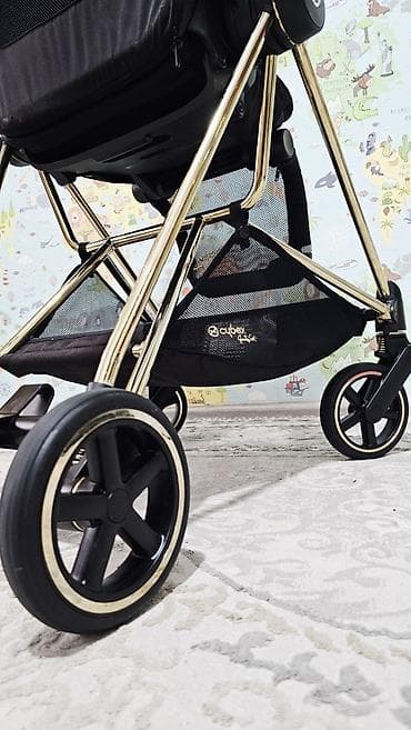 золото и бриллианты: Коляска, цвет - Черный, Б/у — 7