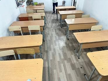 столы для обучения: Комплект парты и стула, Б/у, Самовывоз, цвет - Бежевый — 6