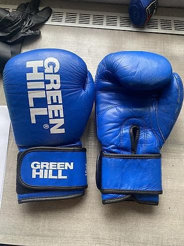 Боксерские перчатки GREEN HILL 12 оз + бинты - Перчатки: GREEN HILL