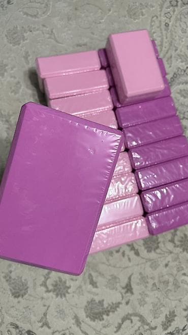 форма для йоги: ЙОГА-БЛОК (кирпич), розово‑лиловые оттенки - Материал: плотная — 2