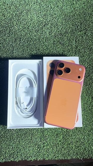 iphone 2g купить: IPhone 17 Pro Max, Б/у, 1 ТБ, Оранжевый, Кабель, Коробка, 100 % — 1