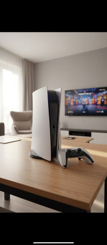 Ps5 с 2 геймпадами безкоробок все провода есть и с подпиской deluxe на