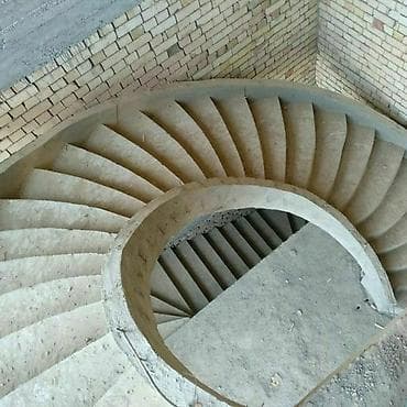 Бетонные лестницы: Бетонная лестница Для дома, Форма лестницы: Прямая — 6