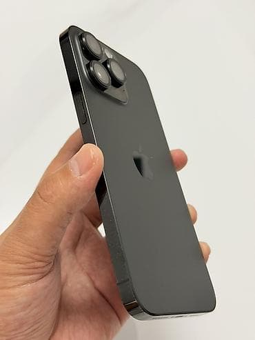 apple mac: IPhone 14 Pro Max, Б/у, 256 ГБ, Black Titanium, Защитное стекло, Чехол, Кабель, 89 % — 3