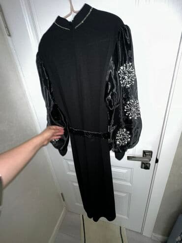 вечерние бордовые платья: Повседневное платье, Осень-весна, Длинная модель, 3XL — 4