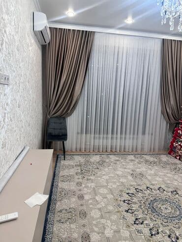 квартира долгий срок ош: 2 комнаты, Агентство недвижимости, С мебелью полностью — 3