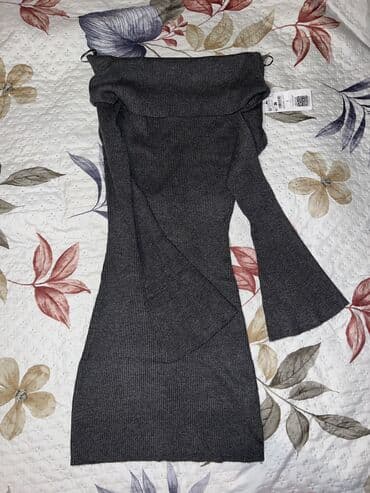 вечернее платье комбинированное: Повседневное платье, США, Осень-весна, Короткая модель, Трикотаж, Лапша, S — 3