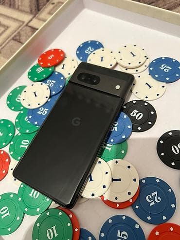чехол google pixel: Google Pixel 7, Б/у, 256 ГБ, цвет - Черный, 1 SIM, eSIM — 4