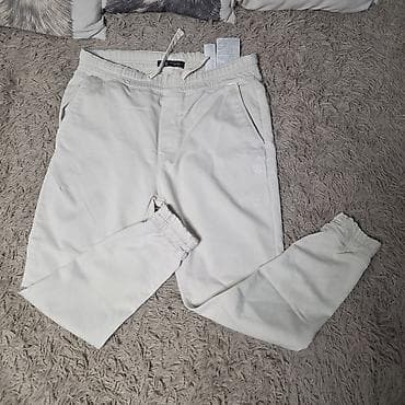 Брюки: Мужские брюки, L, XL, 2XL, Zara, Б/у, цвет - Бежевый, Самовывоз, Бесплатная доставка, Платная доставка — 4