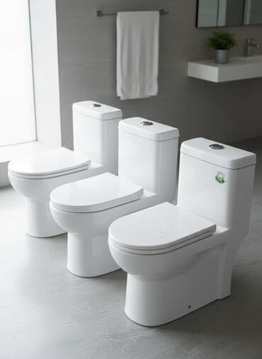 Унитаз Напольный, Б/у, Материал: Фаянс