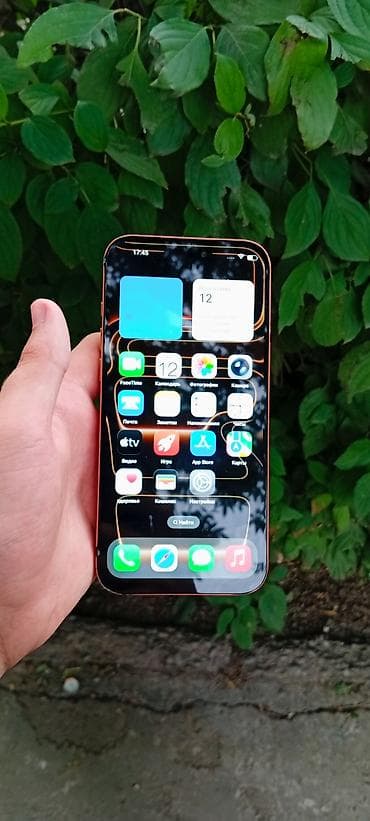 iphone s: IPhone 17 Pro Max, Б/у, 1 ТБ, Оранжевый, Чехол, 100 % — 7