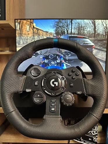 Игровой руль Logitech G923 Driving Force + педали + отдельный рычаг