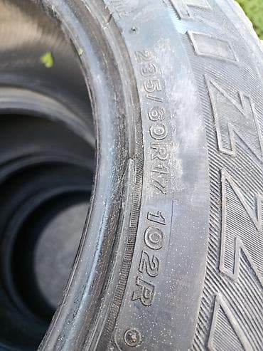 Транспорт: Шиналар 235 / 60 / R 17, Кыш, Колдонулган, Комплект, Жол тандабастар (АТ/МТ), Жапония, Bridgestone — 6
