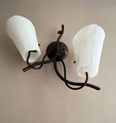 бра на стену: Бра - светильник настенный на 2 лампочки (цоколь Е27), ширина 48 — 1