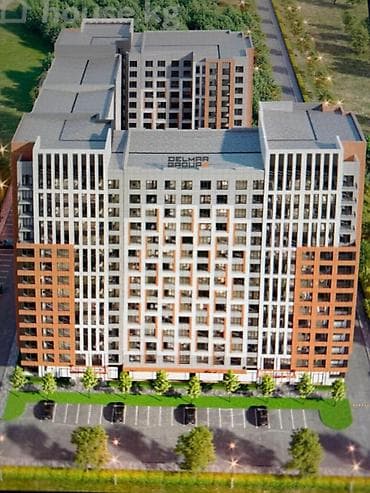 art square: 1 комната, 45 м², Элитка, 14 этаж, Готовая ПСО (под самоотделку) — 2