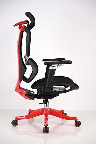 Балдар эмереги: Оюн үчүн кресло, Дөңгөлөктүү, түсү - Кызыл — 1