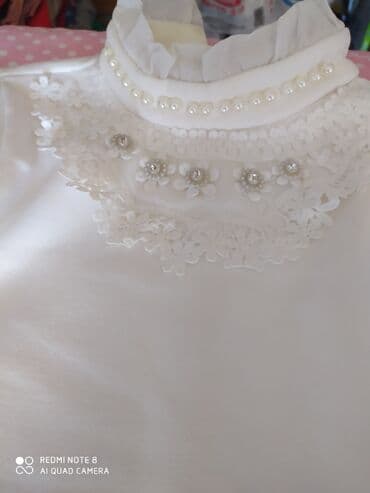 домашние вещи: Детское платье, цвет - Белый, Б/у — 1