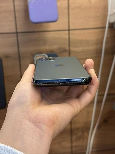 tecno camon 40 pro: IPhone 11 Pro, Б/у, 64 ГБ, Matte Midnight Green, Зарядное устройство, Защитное стекло, Чехол, В рассрочку, 100 % — 4