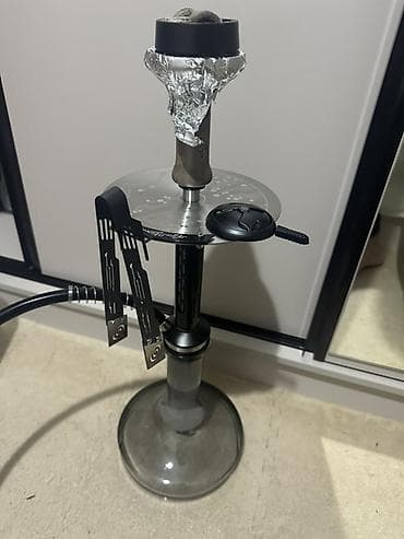 master: Кальян с комплектом аксессуаров - Высокая колба из затемненного — 1