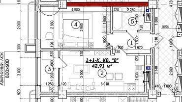 capstroy: 1 комната, 43 м² — 1