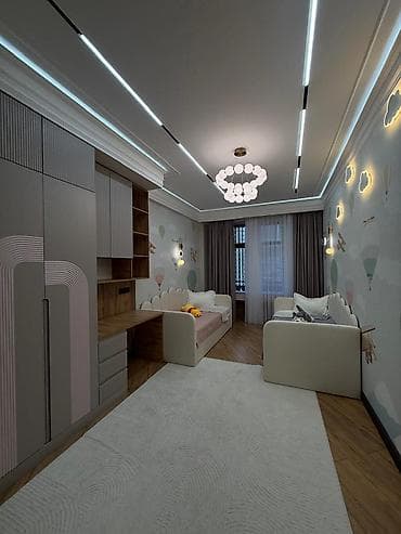 Недвижимость: 3 комнаты, 116 м², Асанбай мкр 13 этаж, Евроремонт — 6
