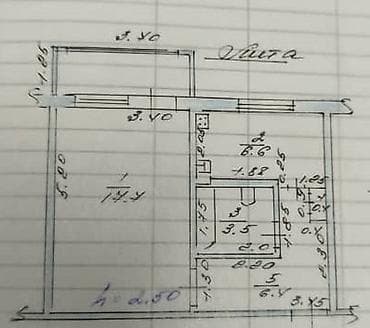 1 комната, 35 м², 105 серия — 9
