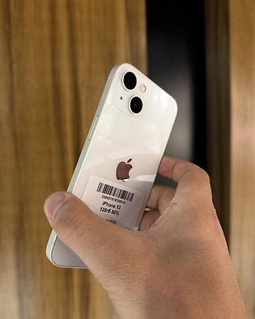 redmo note 7: IPhone 13, Б/у, 128 ГБ, Белый, Защитное стекло, Чехол, 80 % — 4