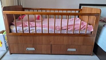 мебель в рассрочку в бишкеке: Продаётся детская кровать. длина 145 см, ширина 75 см. б/у — 1