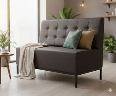 Прямой диван, Новый, Двухместный