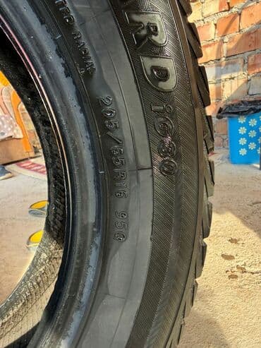 покрышки на рекс: Шины 205 / R 16, Зима, Б/у, Комплект, Легковые, Корея, Goodride — 1