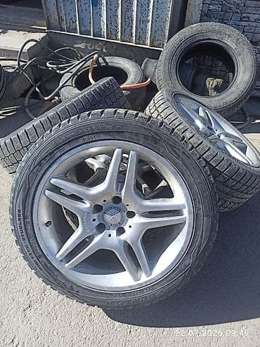Шины и диски: Литые Диски R 18 Mercedes-Benz, Комплект, отверстий - 5, Б/у — 2