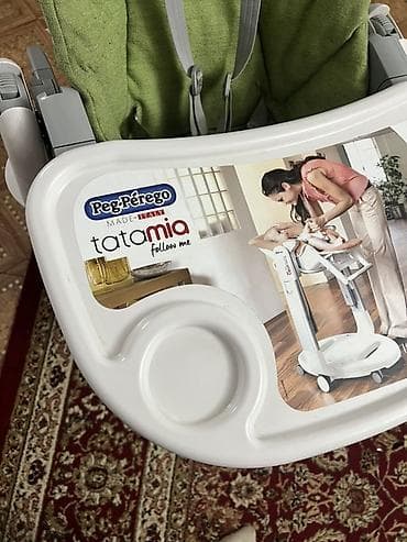 отцев мешок: Стульчик для кормления, Б/у, Peg perego, Трансформер, цвет - Зеленый, Самовывоз, Платная доставка — 2