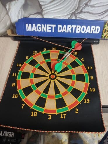 игрушечный револьвер: Магнитный дартс (MAGNET DARTBOARD) — настенная рулонная мишень с — 1