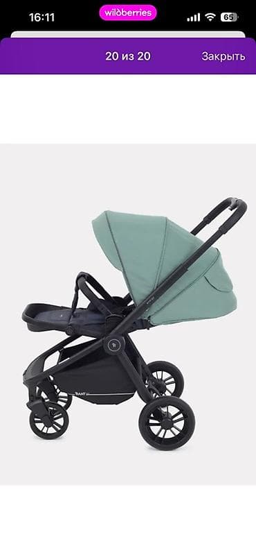 матрасик в коляску: Коляска, Другой бренд, цвет - Черный, Б/у — 2